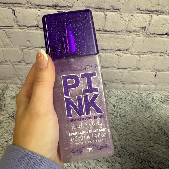 Victoria's Secret Pink Other - Victoria's Secret PINK Sweet & Flirty Glitter Body Mist 8.4oz NEW Shimmer Shine